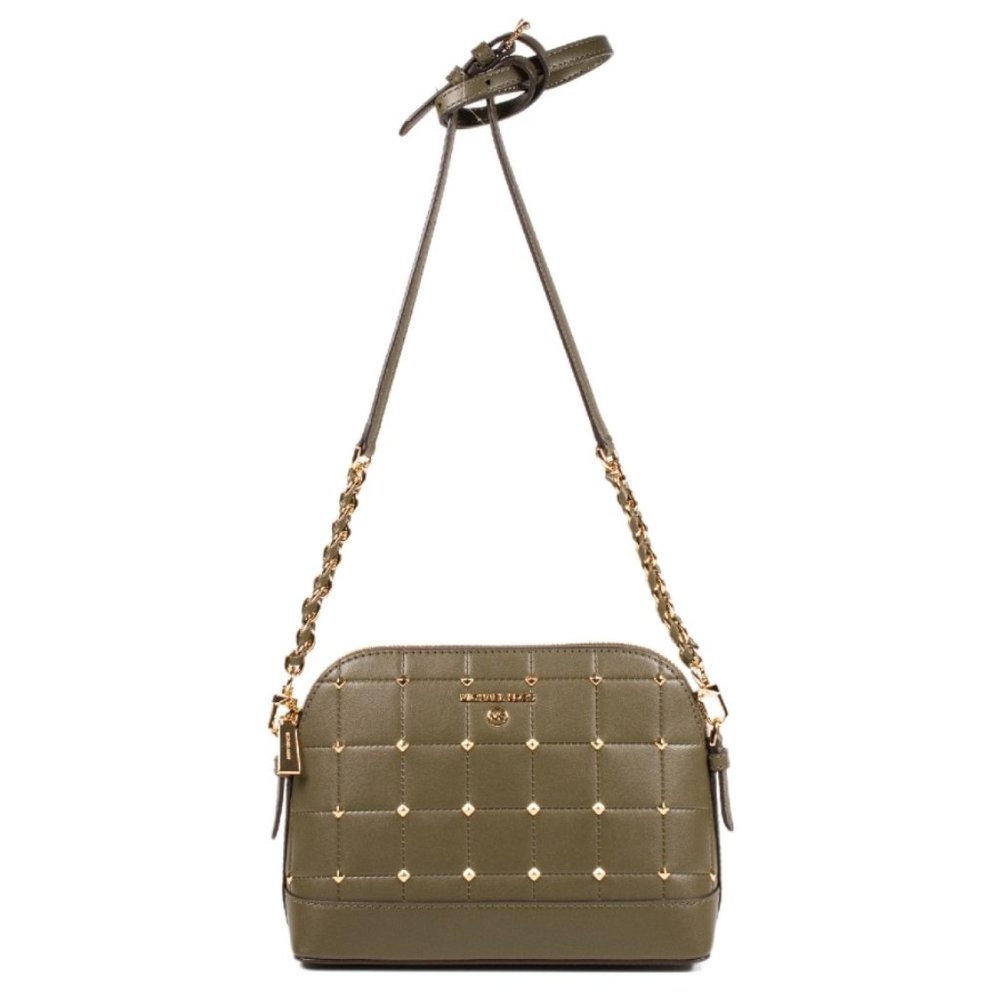 MICHAEL Michael Kors Large JS Charm Dome Xbody Bag in Olive